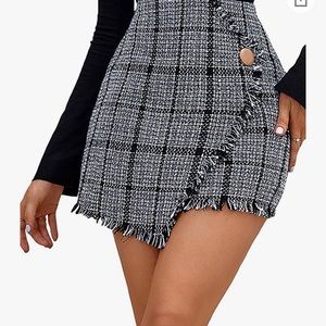 Casual Plaid Mini Skirt never worn